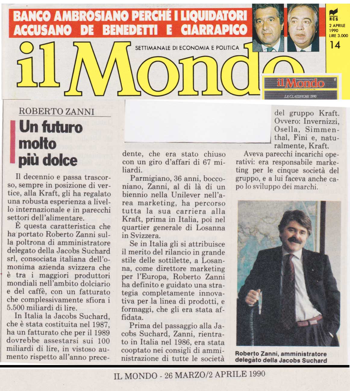 Il mondo: “Un avenir beaucoup plus doux”