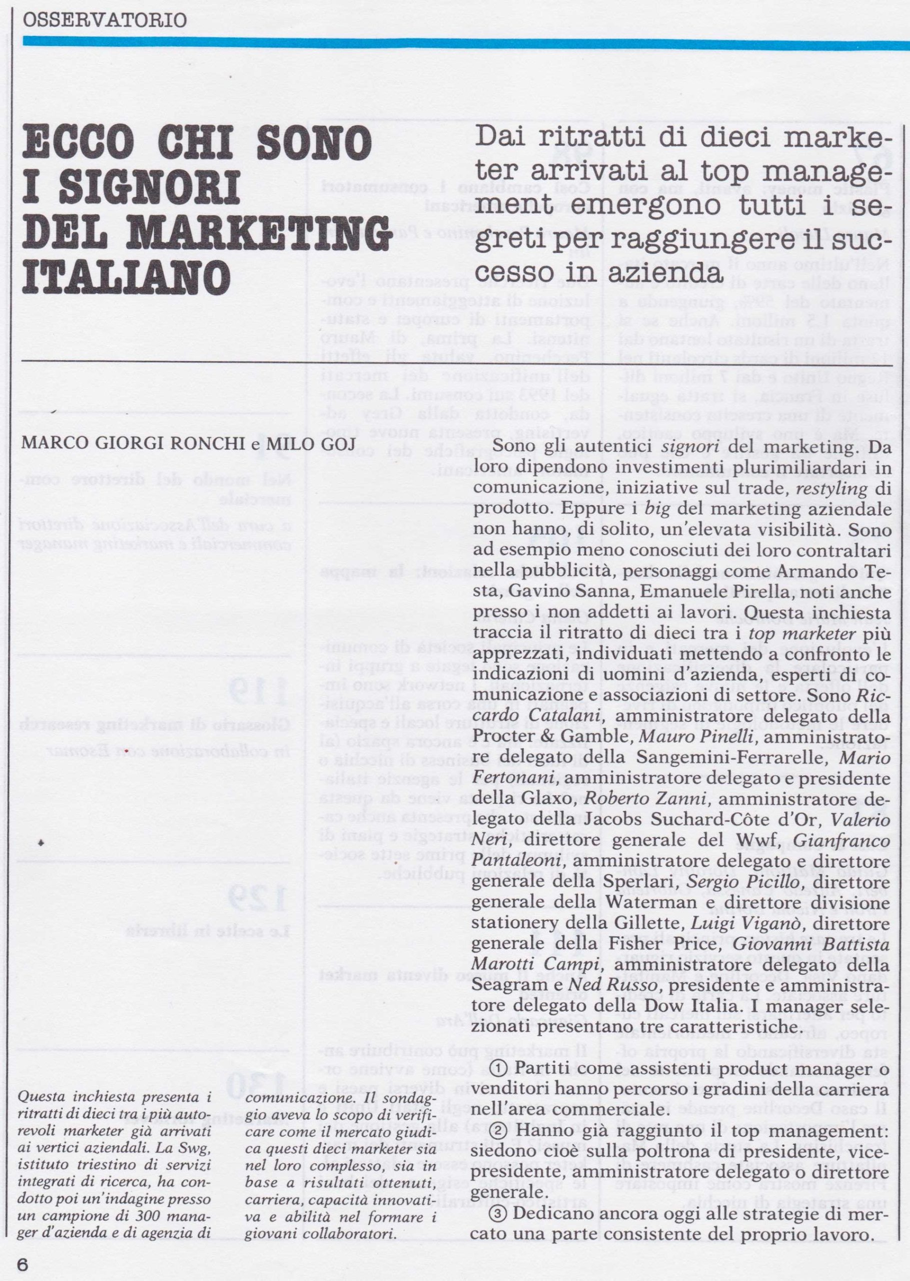 Voici les meilleurs du Marketing italien