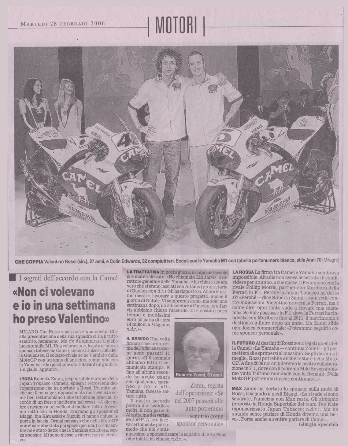 They didn’t want us and I got Valentino in a week”